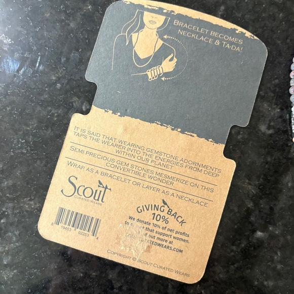 NEW Scout Midnight Rose Lava Wrap Bracelet & Necklace - Picture 5 of 15